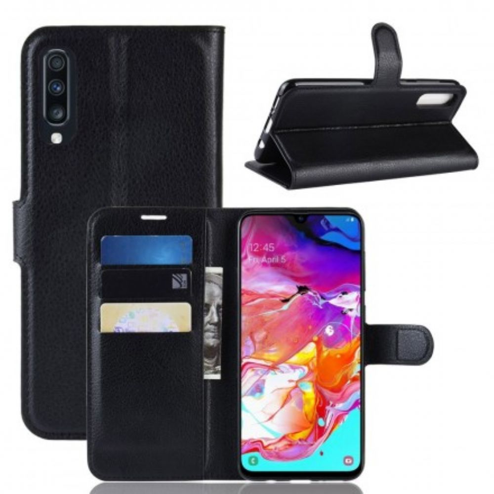 Flip Case Für Samsung Galaxy A70 Klassisch