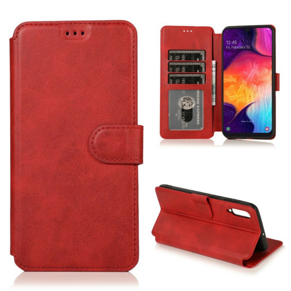 Flip Case Für Samsung Galaxy A70 Luxus-leder-effekt