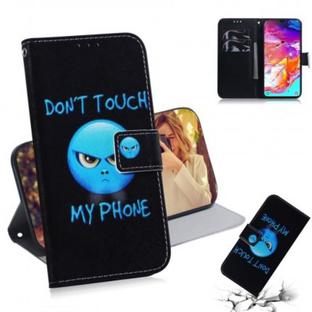 Flip Case Für Samsung Galaxy A70 Telefon-emoji