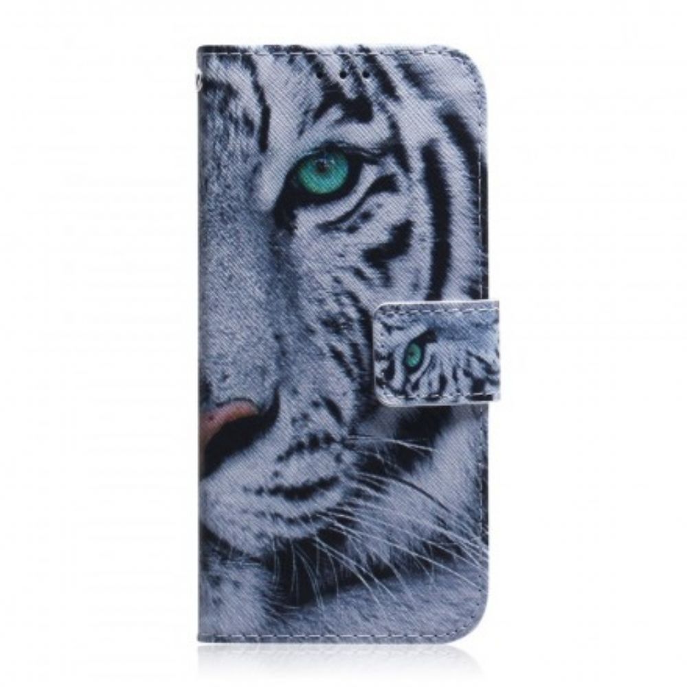 Flip Case Für Samsung Galaxy A70 Tigergesicht