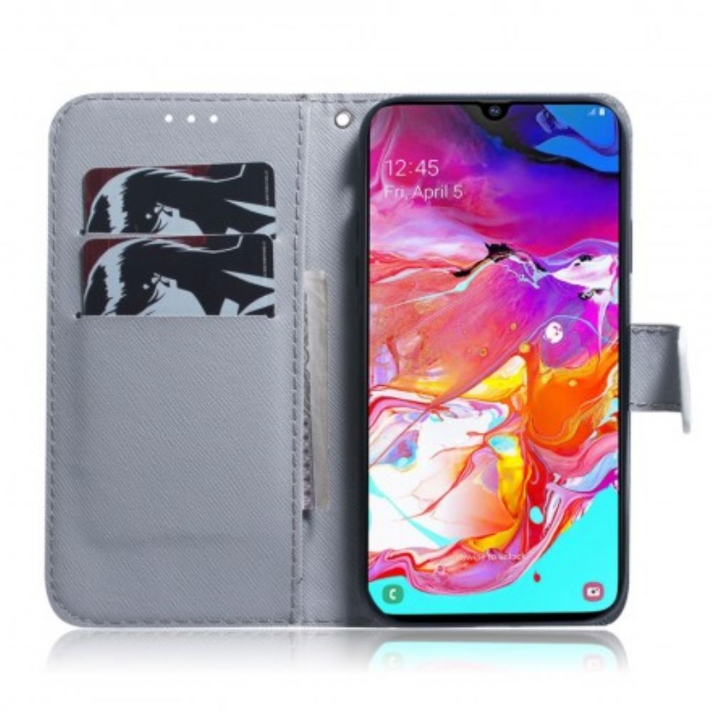 Flip Case Für Samsung Galaxy A70 Tigergesicht