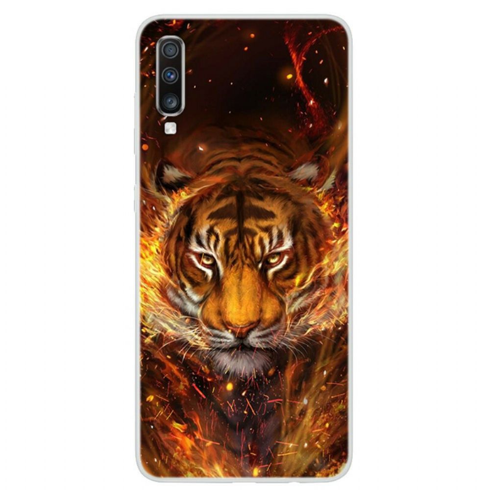 Handyhülle Für Samsung Galaxy A70 Feuertiger