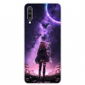 Handyhülle Für Samsung Galaxy A70 Magischer Vollmond