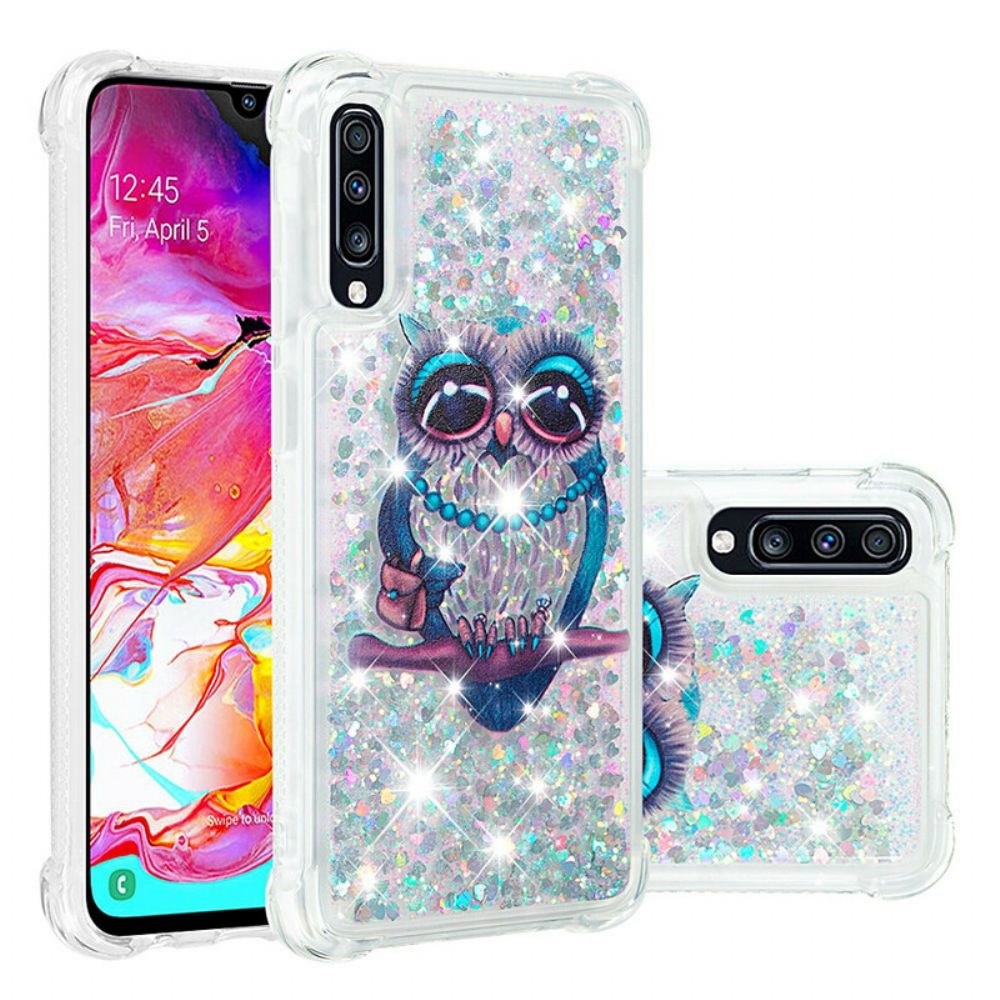 Hülle Für Samsung Galaxy A70 Fräulein Glitzereule