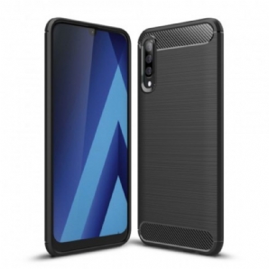 Hülle Für Samsung Galaxy A70 Gebürstete Kohlefaser