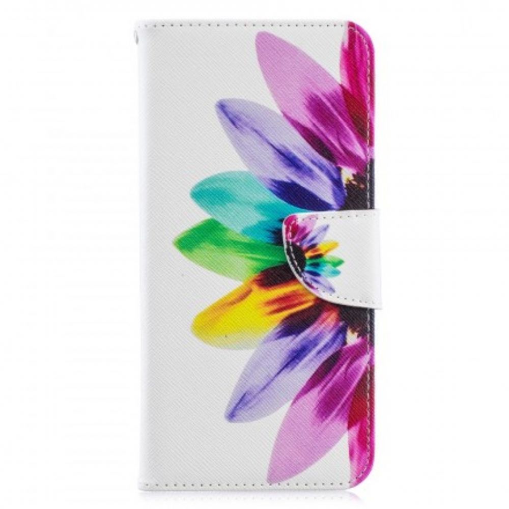 Lederhüllen Für Samsung Galaxy A70 Aquarell Blume