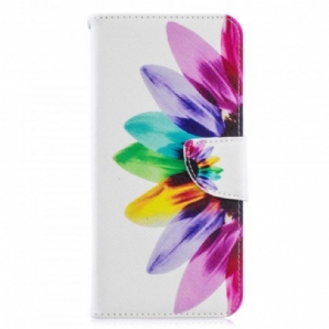 Lederhüllen Für Samsung Galaxy A70 Aquarell Blume