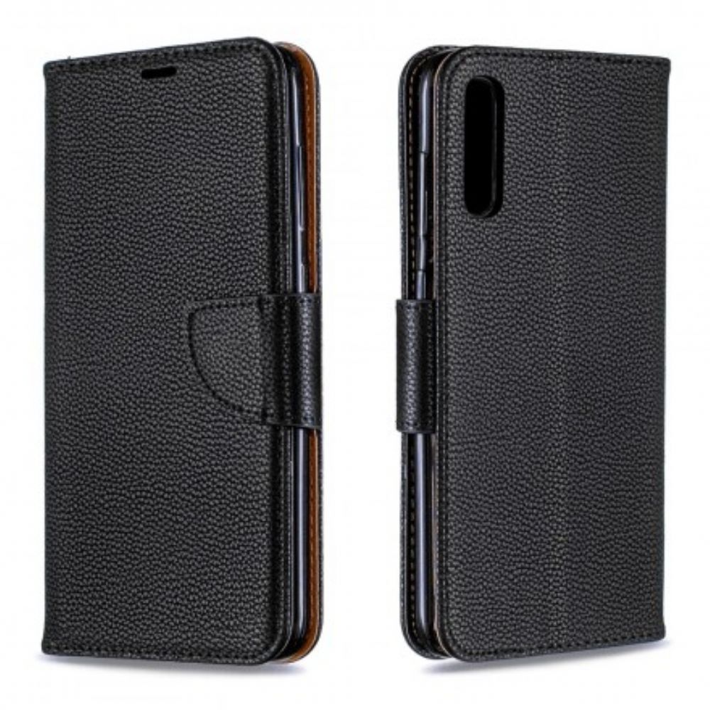 Lederhüllen Für Samsung Galaxy A70 Flip Case Litschi-klappe Schräg