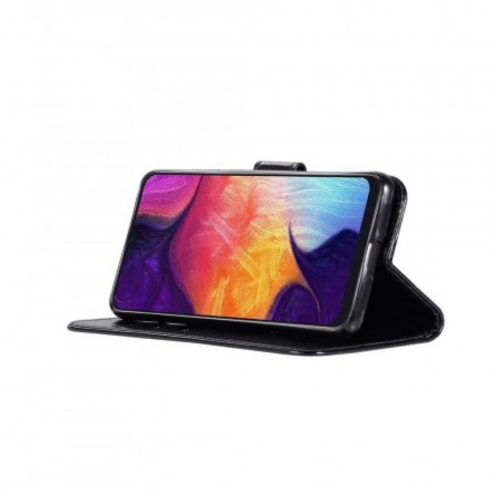 Lederhüllen Für Samsung Galaxy A70 Mit Kordel Vintage Kunstlederband