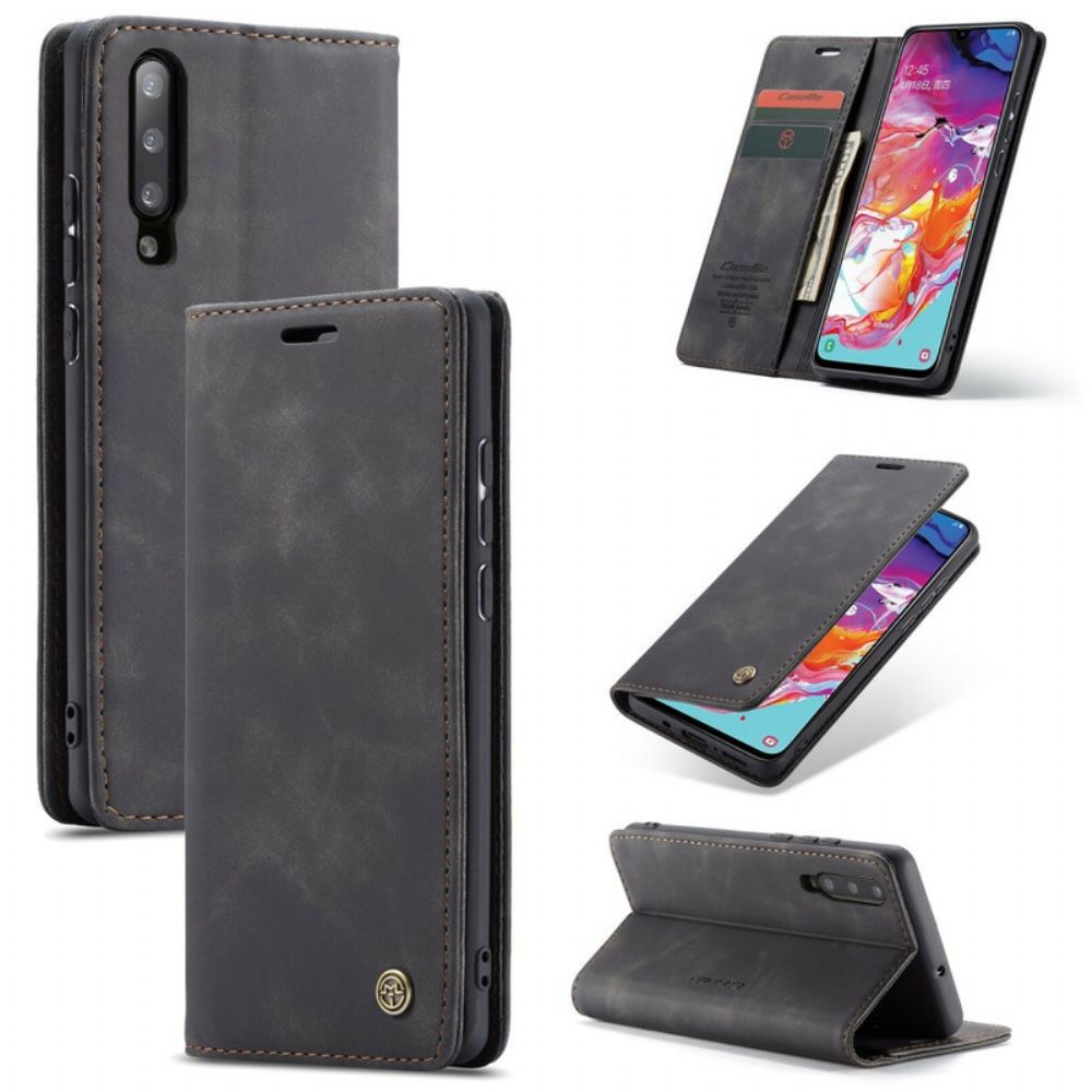 Schutzhülle Für Samsung Galaxy A70 Flip Case Caseme Kunstleder