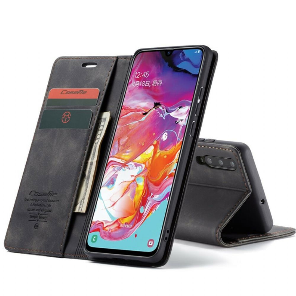 Schutzhülle Für Samsung Galaxy A70 Flip Case Caseme Kunstleder