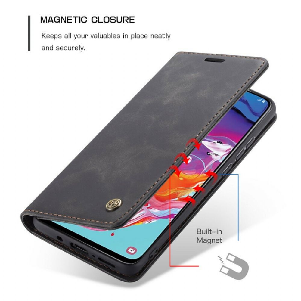 Schutzhülle Für Samsung Galaxy A70 Flip Case Caseme Kunstleder