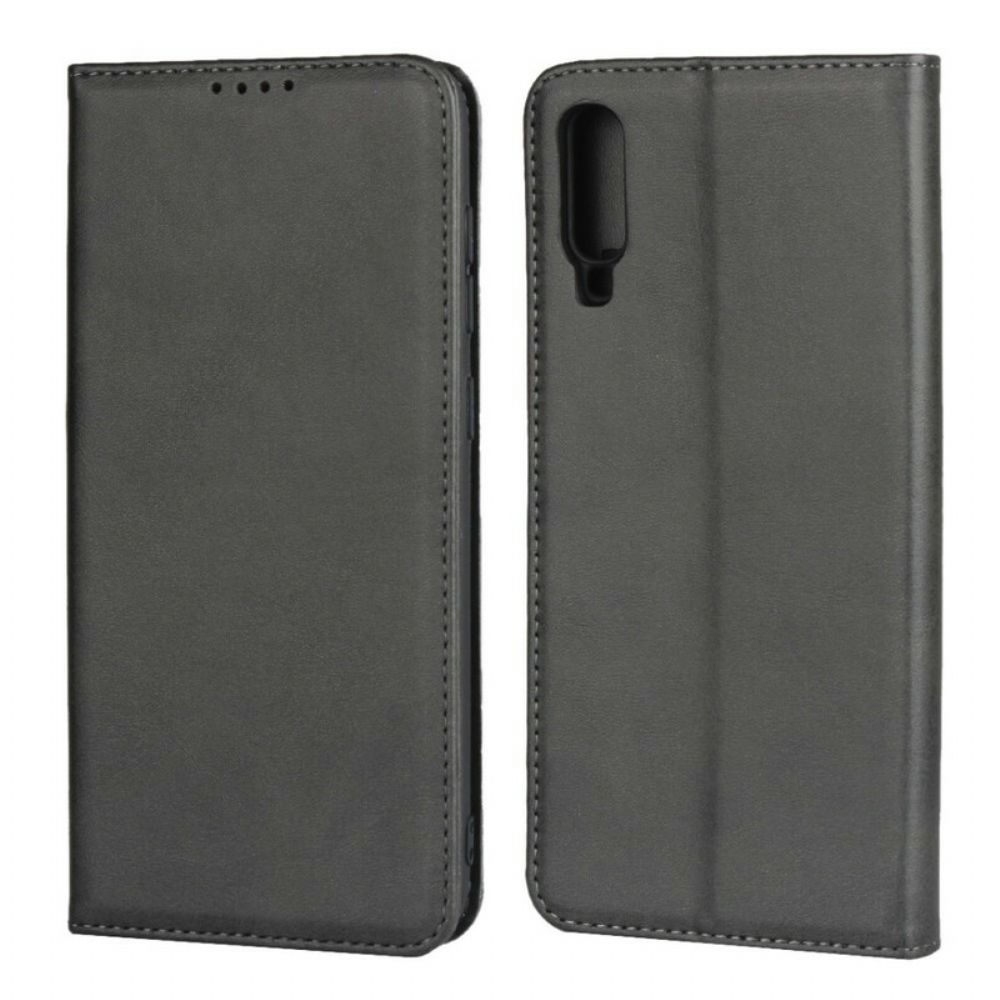 Schutzhülle Für Samsung Galaxy A70 Flip Case Nüchterner Lederstil