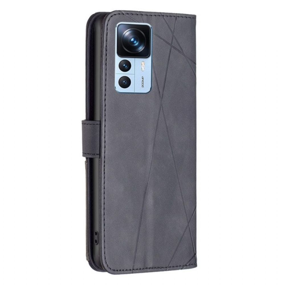 Flip Case Für Xiaomi 12T / 12T Pro Binfen-farbdreiecke