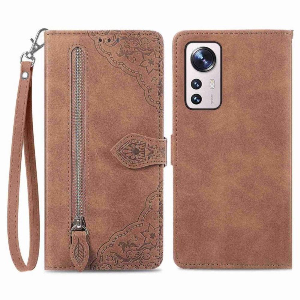 Flip Case Für Xiaomi 12T / 12T Pro Blumen-fronttasche