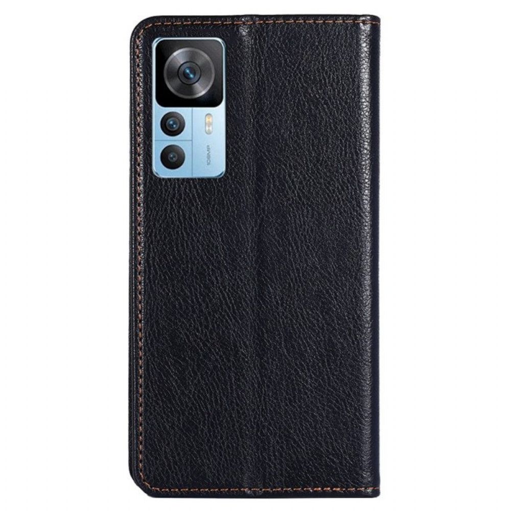 Flip Case Für Xiaomi 12T / 12T Pro Freiliegende Nähte