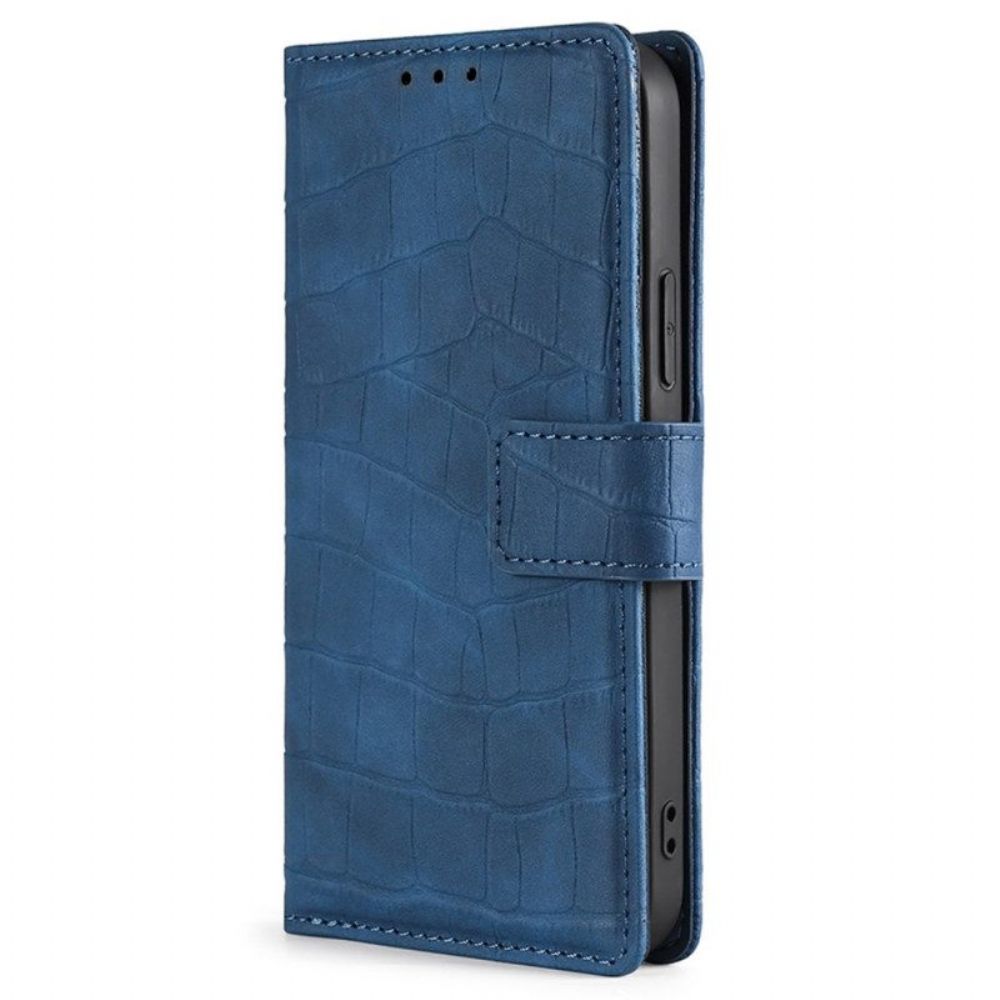 Flip Case Für Xiaomi 12T / 12T Pro Hautberührungskrokodil