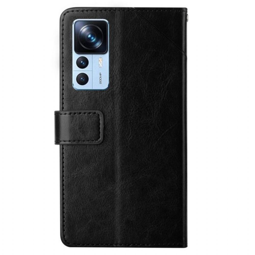 Flip Case Für Xiaomi 12T / 12T Pro Mit Kordel Riemendesign