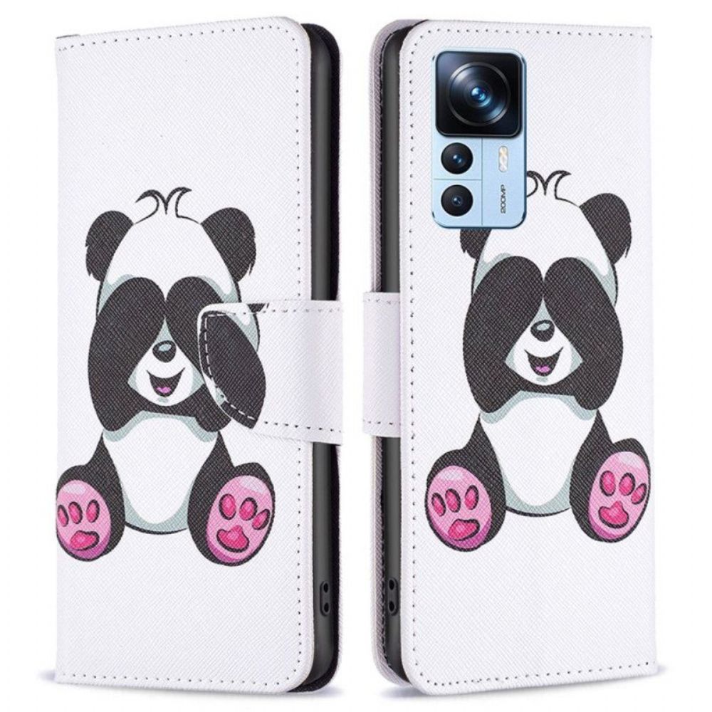 Flip Case Für Xiaomi 12T / 12T Pro Panda-spaß