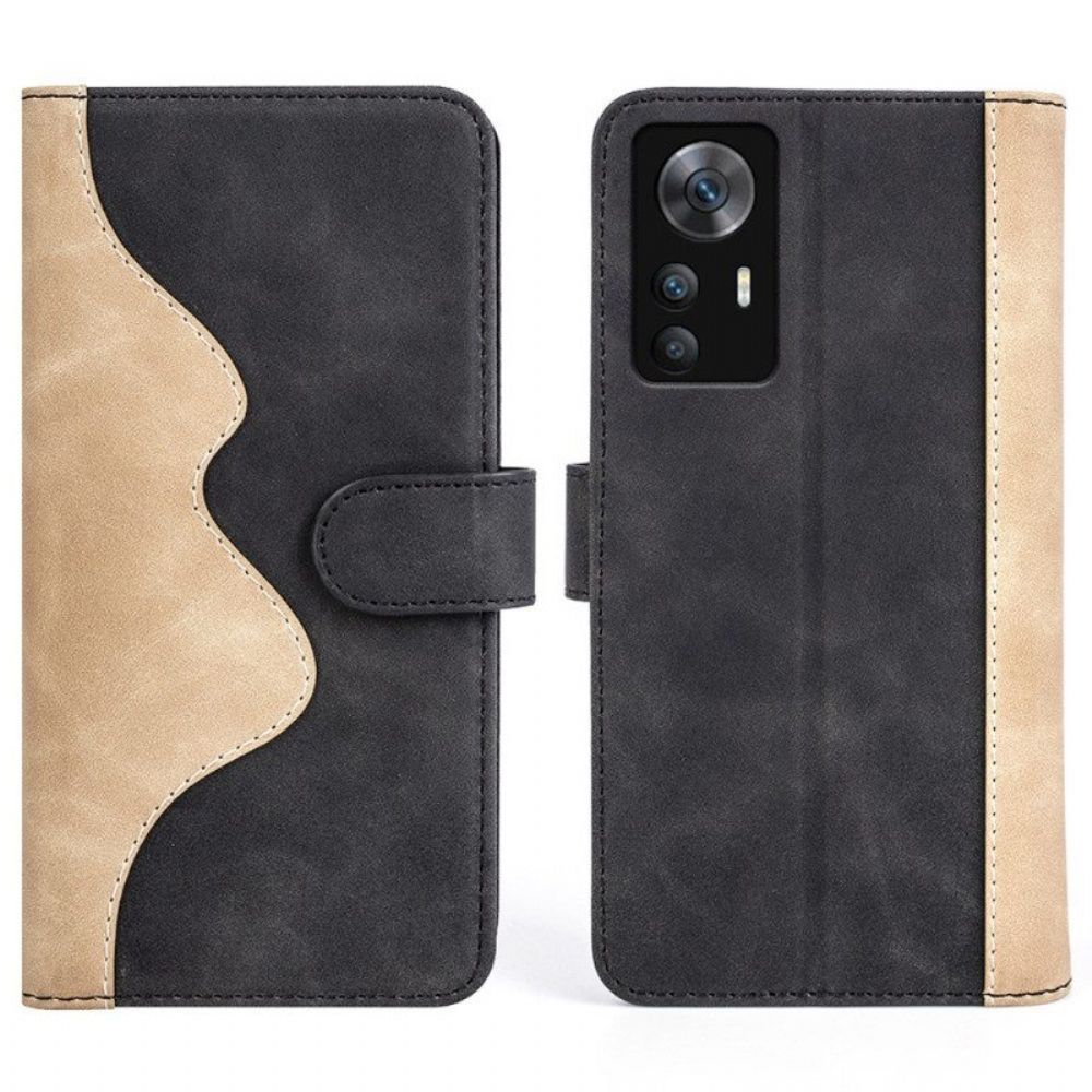 Flip Case Für Xiaomi 12T / 12T Pro Stilvoller Zweiton