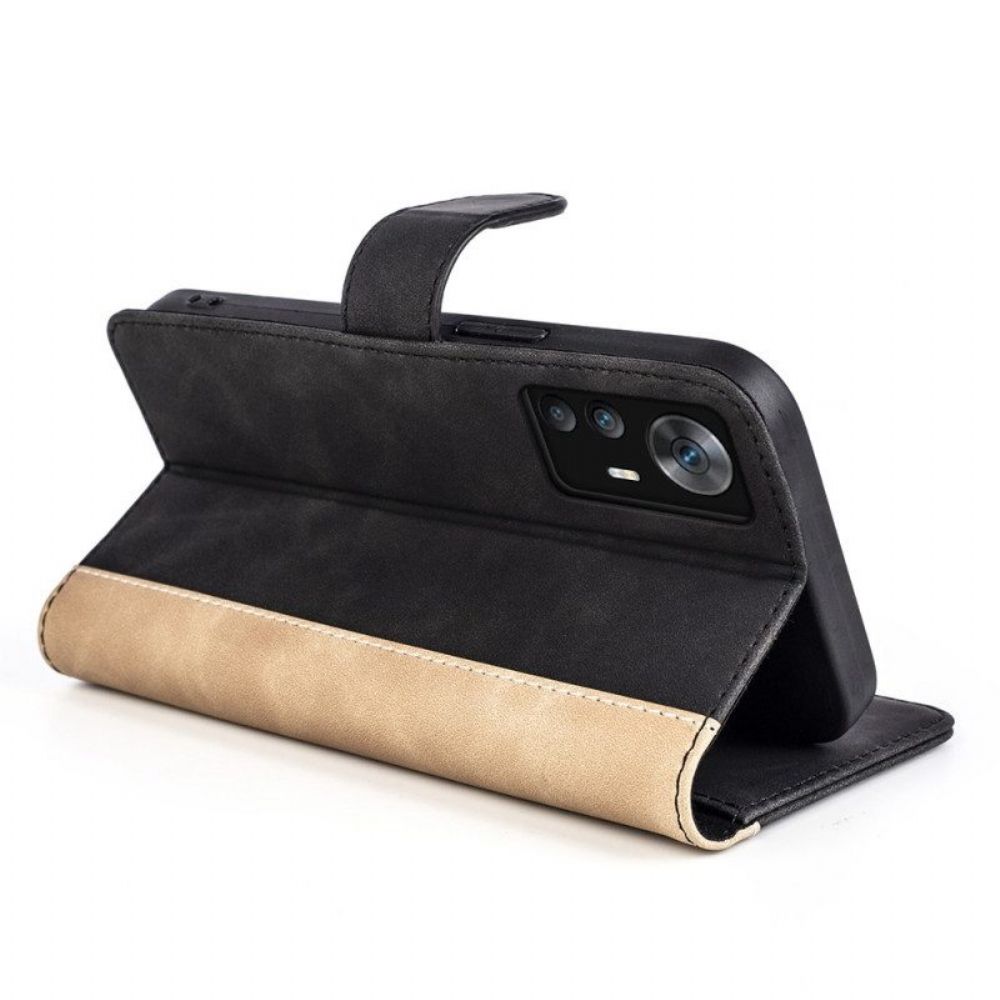 Flip Case Für Xiaomi 12T / 12T Pro Stilvoller Zweiton