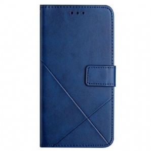 Flip Case Für Xiaomi 12T / 12T Pro X Design Geo-lederstil