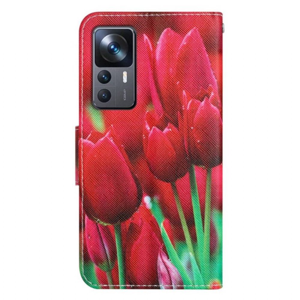 Lederhüllen Für Xiaomi 12T / 12T Pro Tanga-tulpen