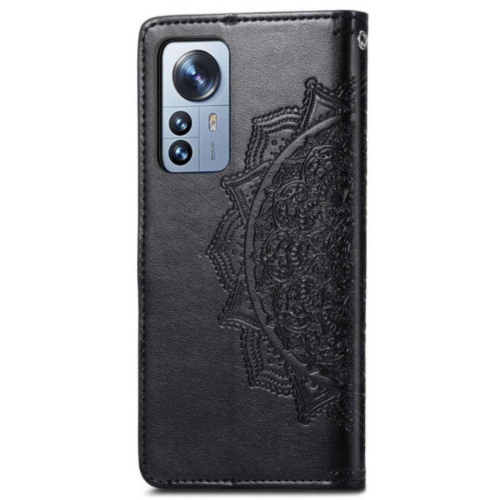 Lederhüllen Für Xiaomi 12T / 12T Pro Vintage-mandala