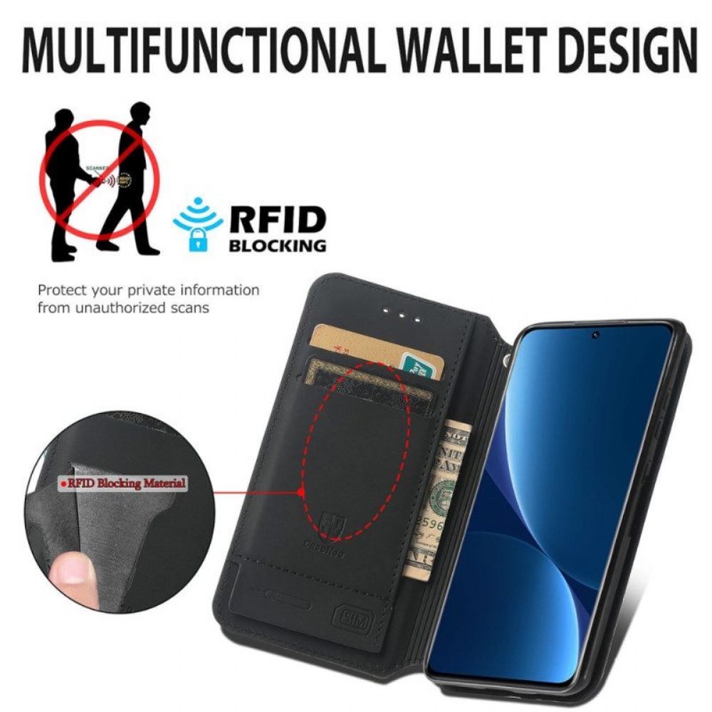 Schutzhülle Für Xiaomi 12T / 12T Pro Flip Case Caseneo Rfid-design