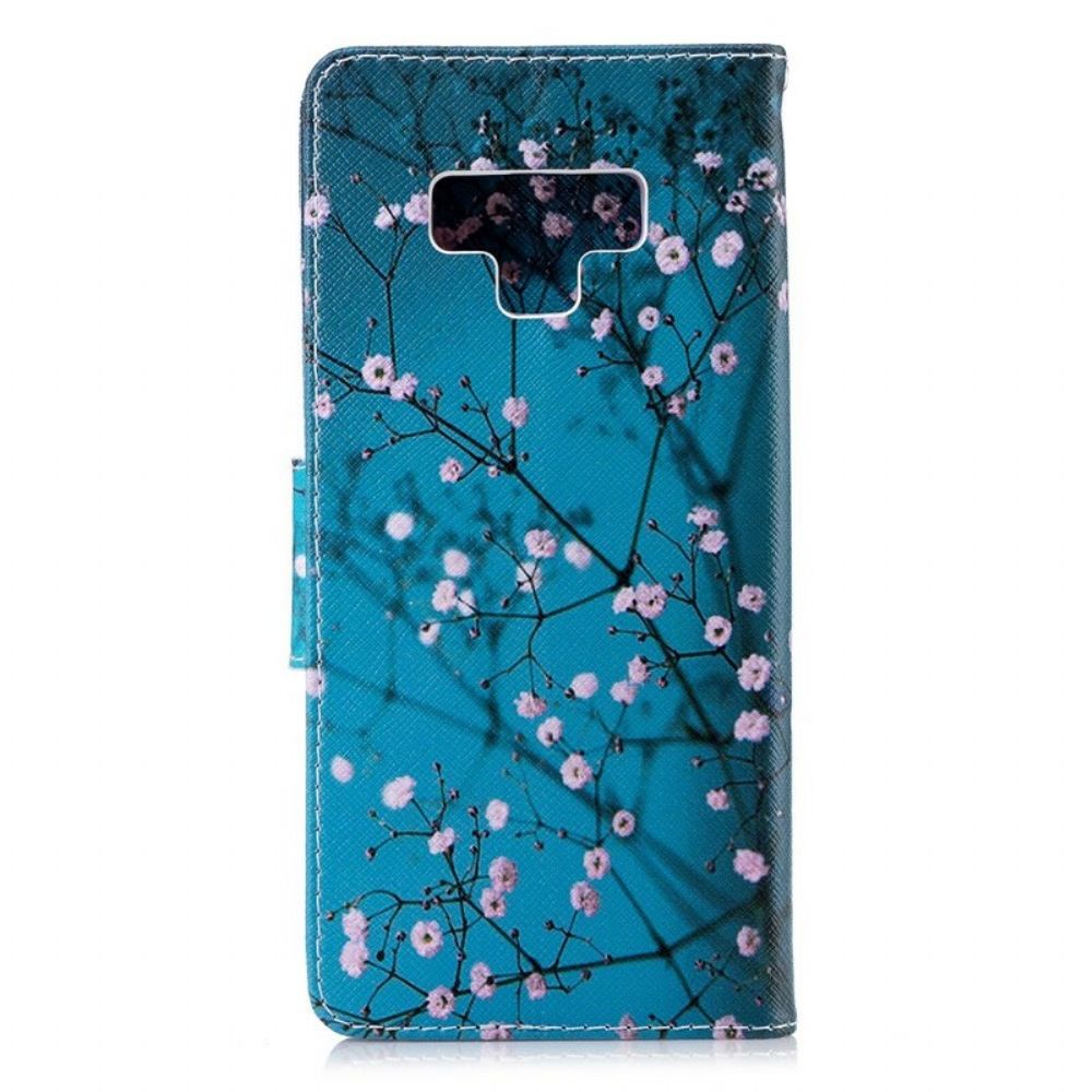 Flip Case Für Samsung Galaxy Note 9 Blühender Baum