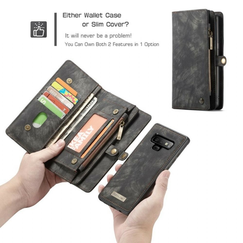 Flip Case Für Samsung Galaxy Note 9 Caseme Vintage-leder