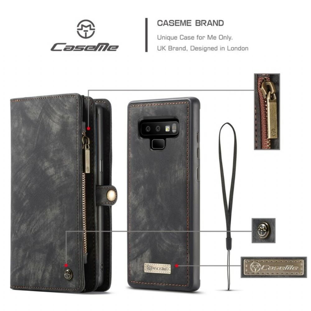 Flip Case Für Samsung Galaxy Note 9 Caseme Vintage-leder