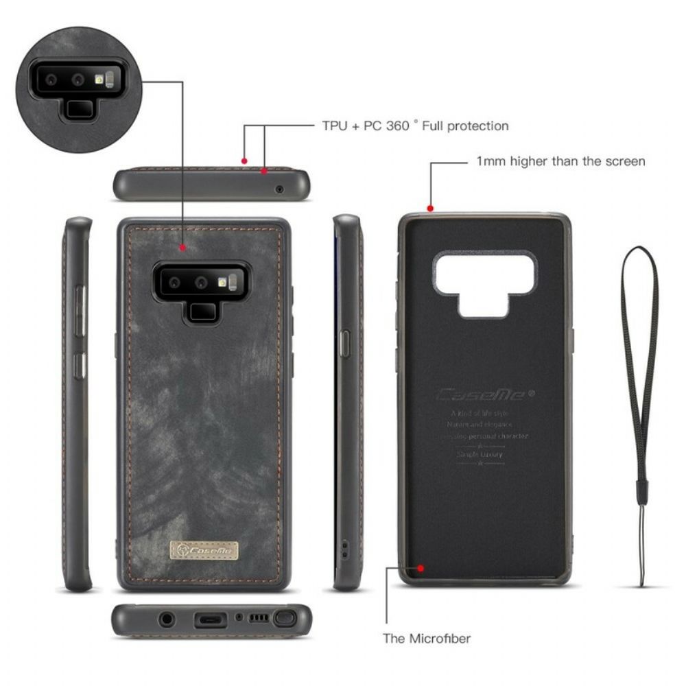 Flip Case Für Samsung Galaxy Note 9 Caseme Vintage-leder