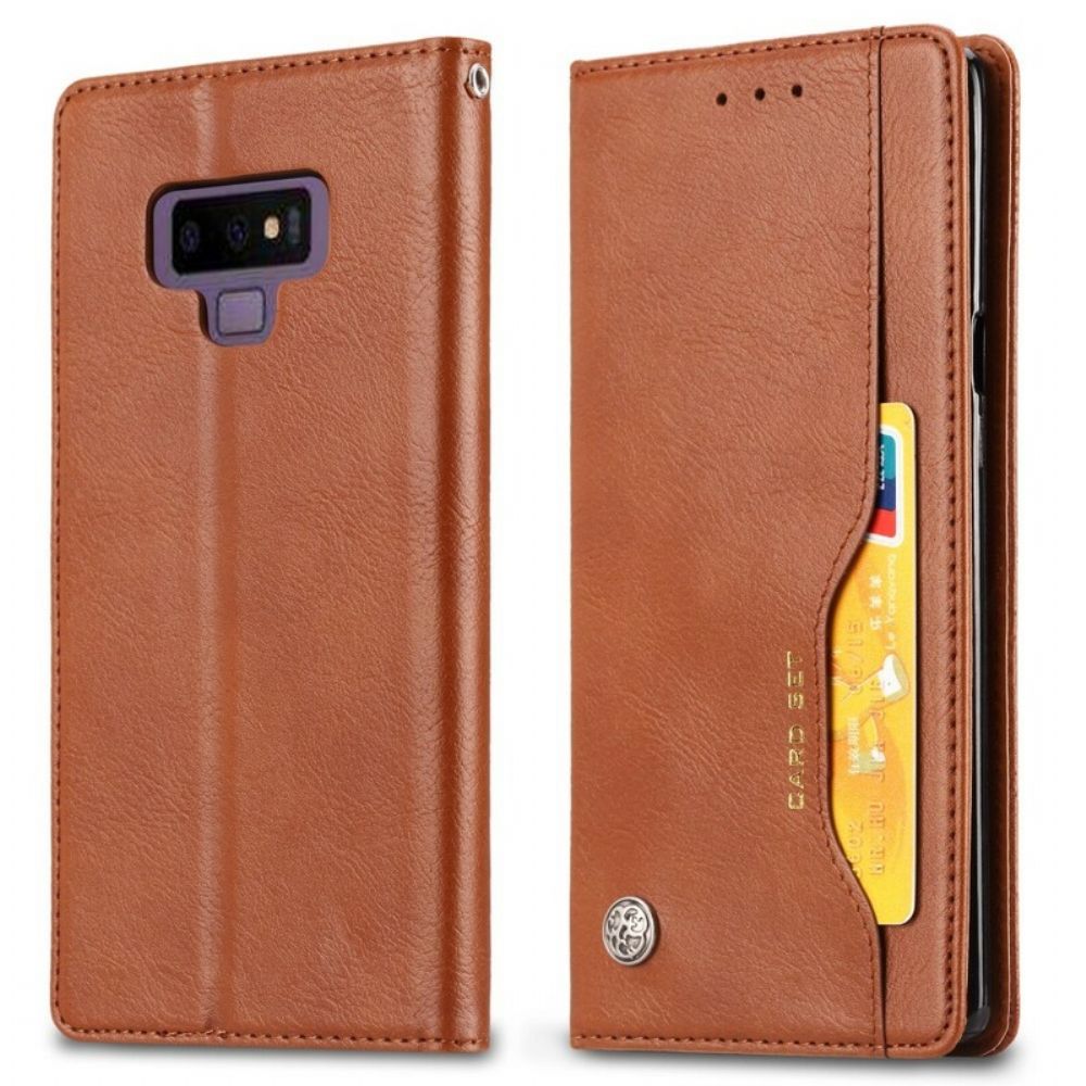 Schutzhülle Für Samsung Galaxy Note 9 Flip Case Kartenetui Aus Kunstleder