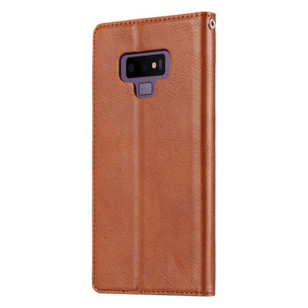 Schutzhülle Für Samsung Galaxy Note 9 Flip Case Kartenetui Aus Kunstleder