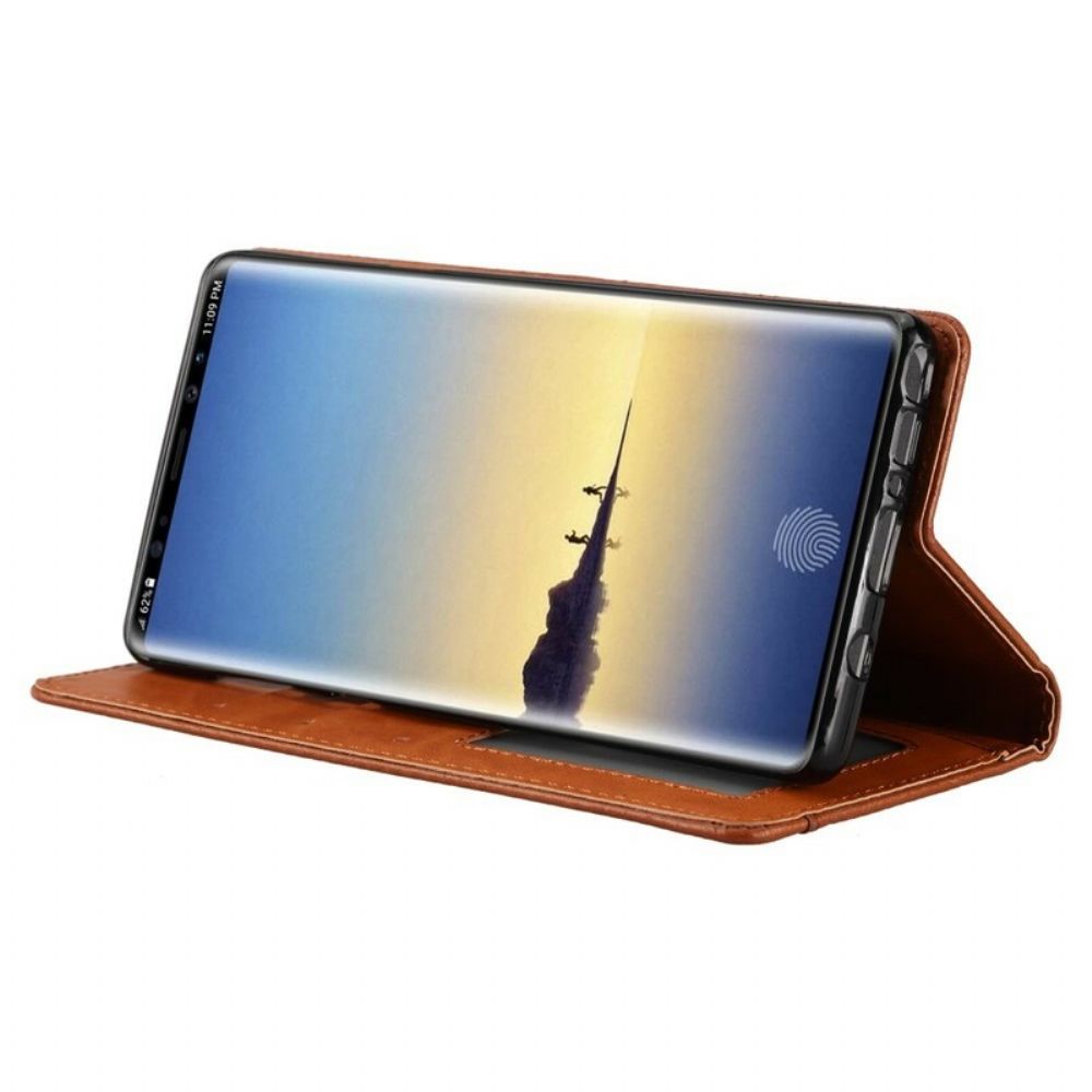 Schutzhülle Für Samsung Galaxy Note 9 Flip Case Kartenetui Aus Kunstleder