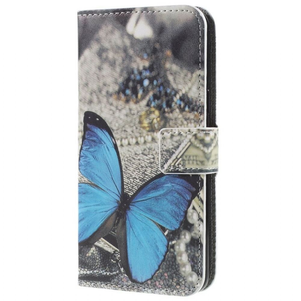 Flip Case Für Samsung Galaxy S9 Blauer Schmetterling