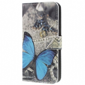 Flip Case Für Samsung Galaxy S9 Blauer Schmetterling