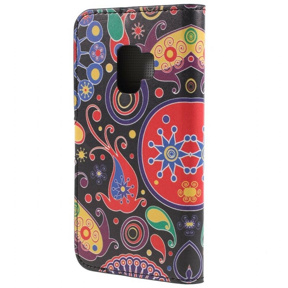 Flip Case Für Samsung Galaxy S9 Galaxiezeichnungen