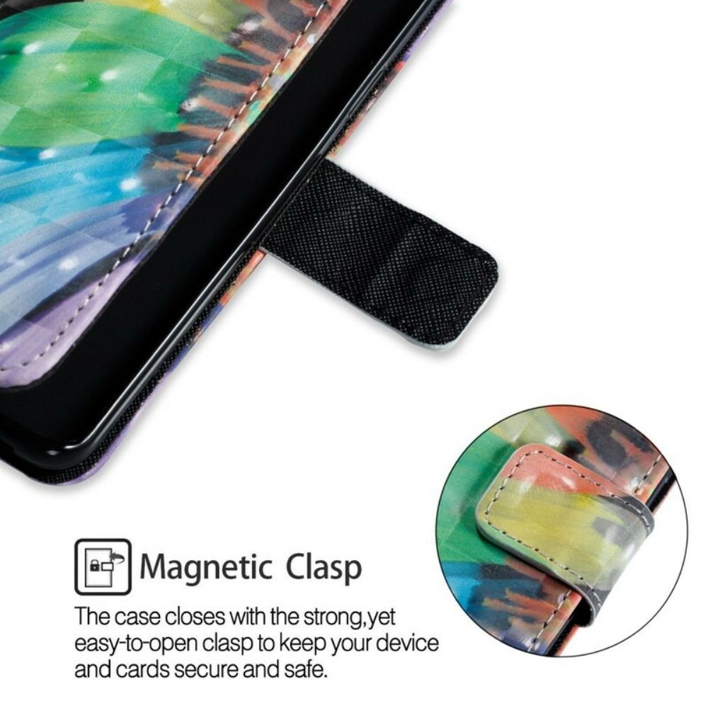 Flip Case Für Samsung Galaxy S9 Gemalte Blume