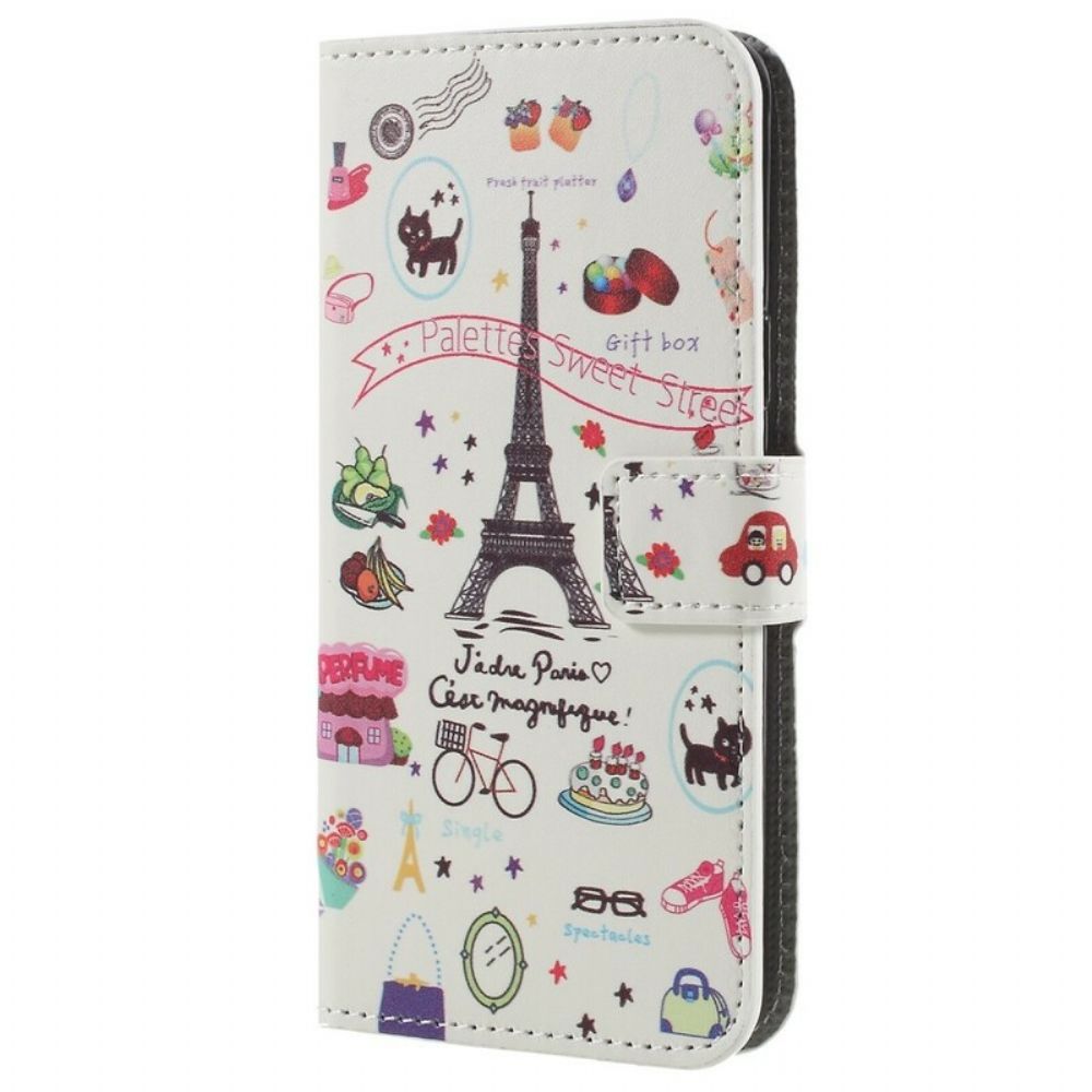 Flip Case Für Samsung Galaxy S9 Ich Liebe Paris