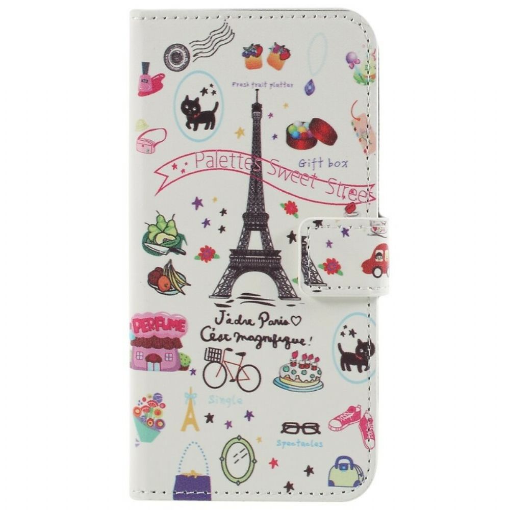 Flip Case Für Samsung Galaxy S9 Ich Liebe Paris