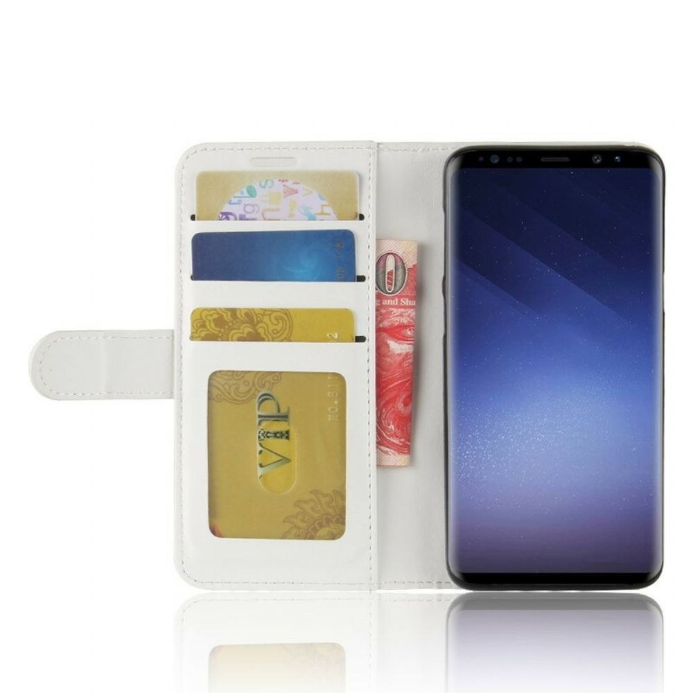 Flip Case Für Samsung Galaxy S9 Ledereffekt