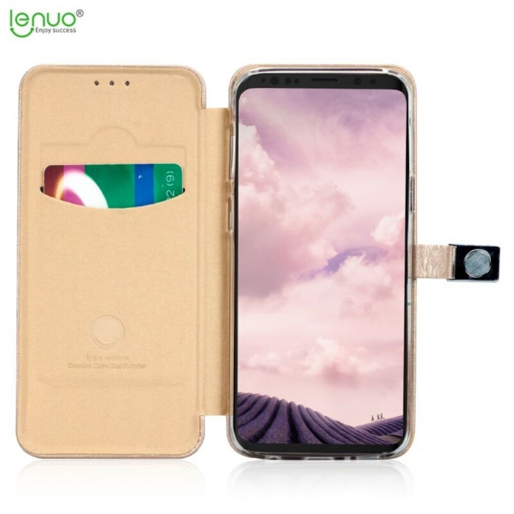 Flip Case Für Samsung Galaxy S9 Lenuo Kunstleder Vintage