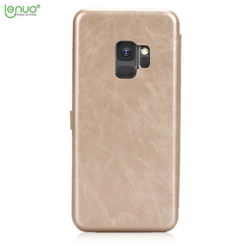 Flip Case Für Samsung Galaxy S9 Lenuo Kunstleder Vintage