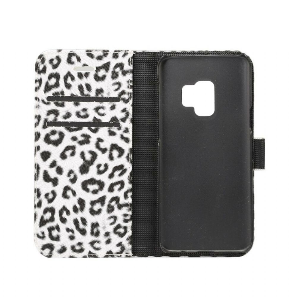 Flip Case Für Samsung Galaxy S9 Leopard