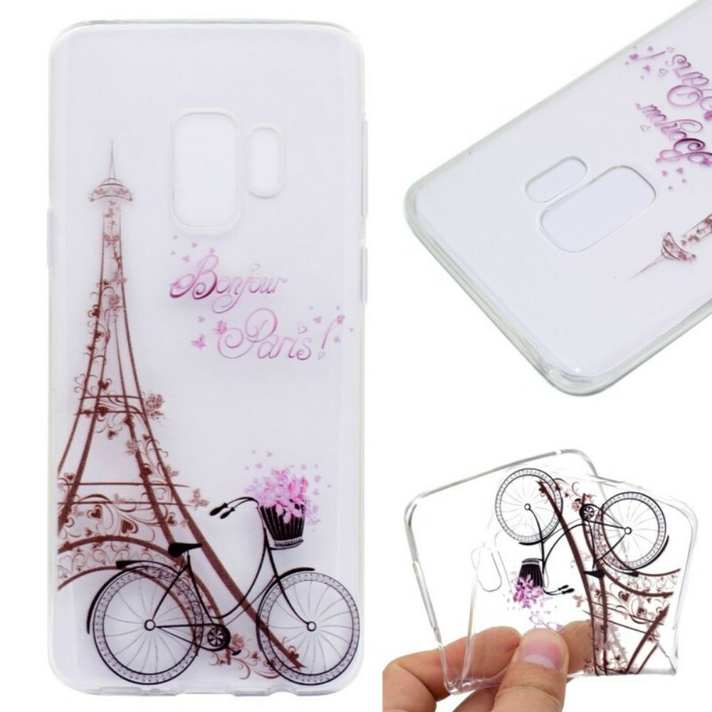 Handyhülle Für Samsung Galaxy S9 Bonjour Paris Transparent