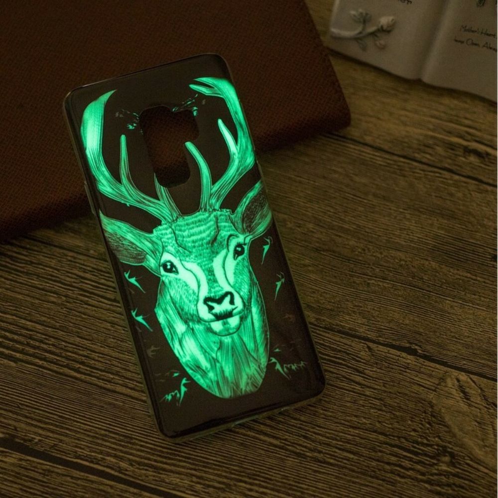 Handyhülle Für Samsung Galaxy S9 Fluoreszierender Majestätischer Hirsch