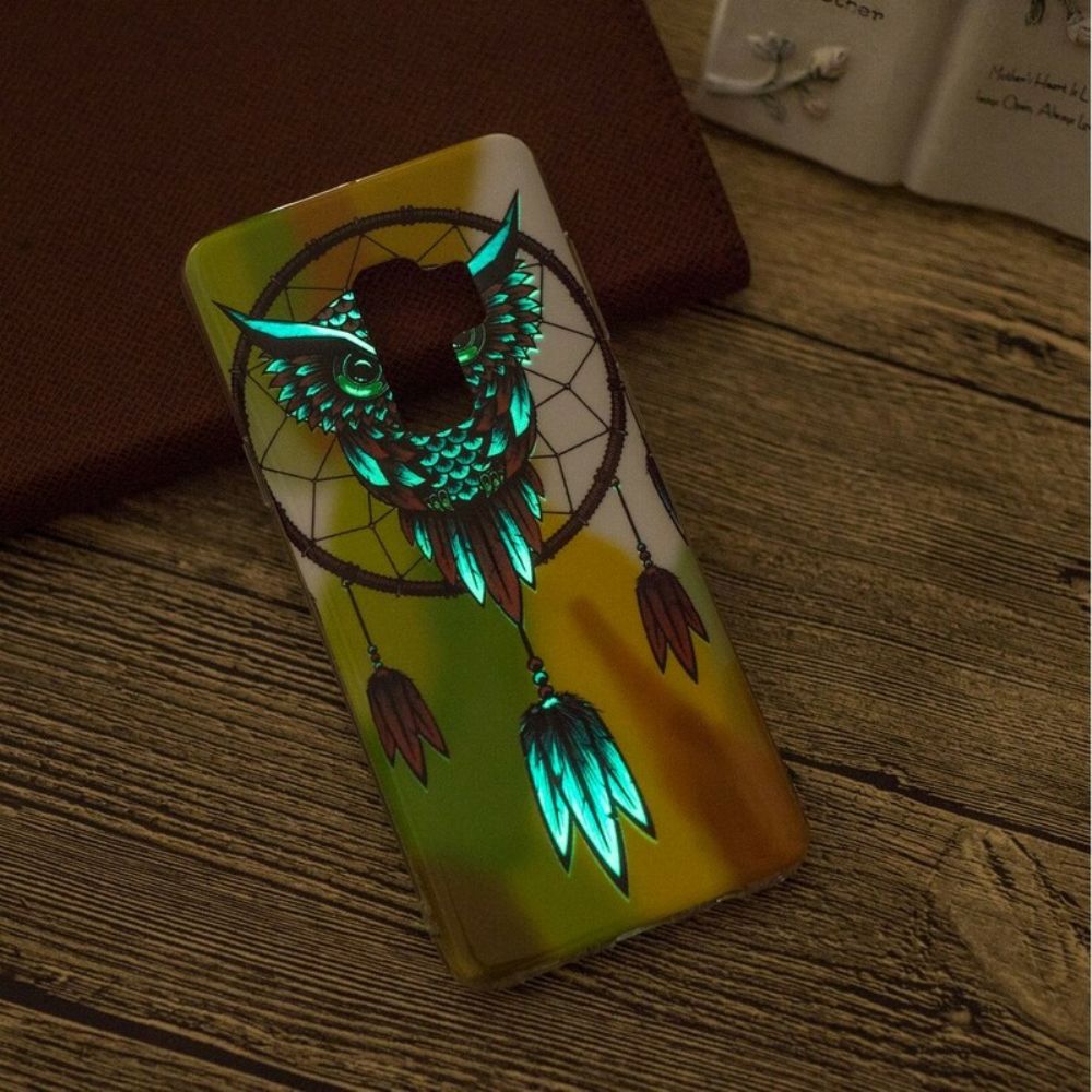 Hülle Für Samsung Galaxy S9 Fluoreszierender Eulen-traumfänger