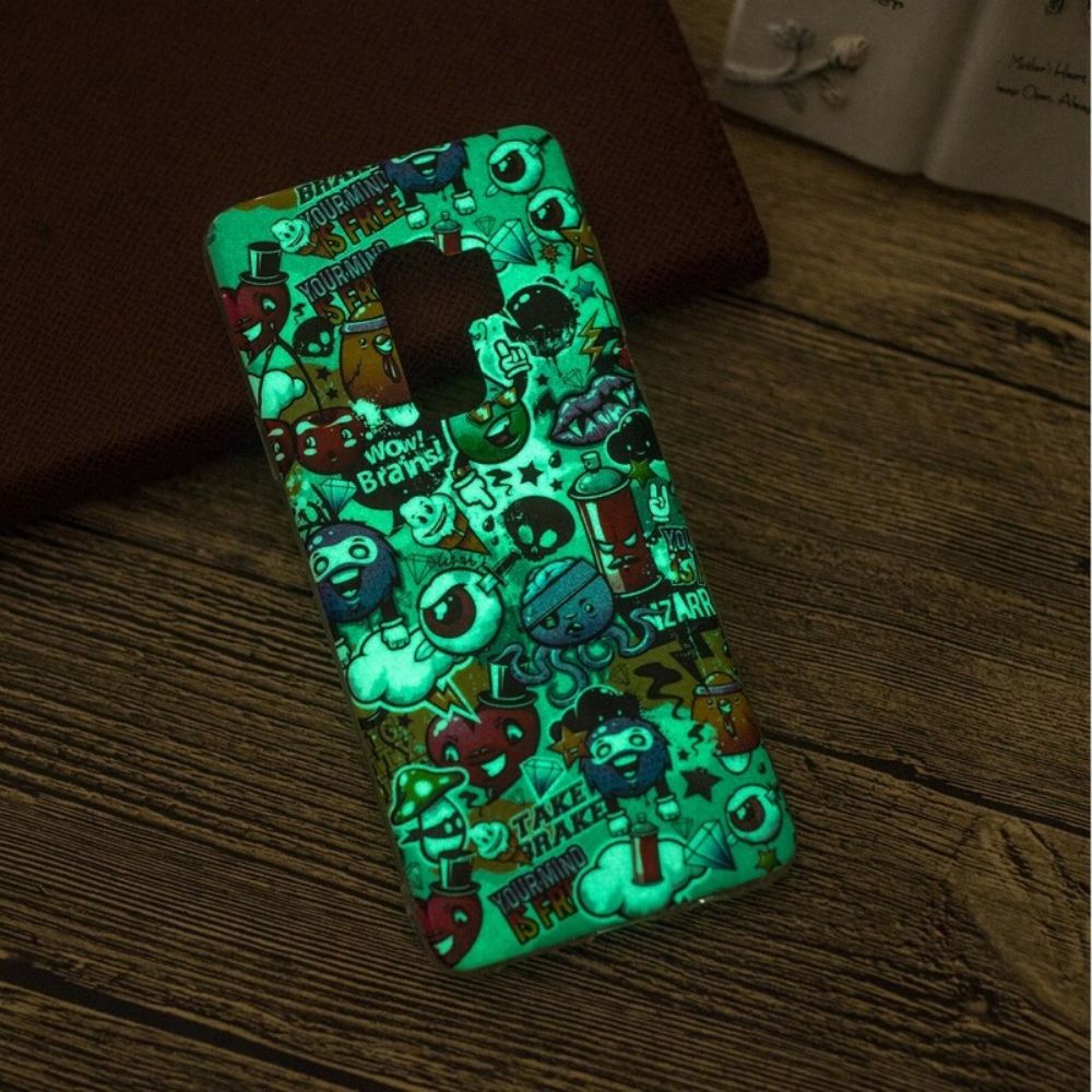 Hülle Für Samsung Galaxy S9 Fluoreszierender Wahnsinn